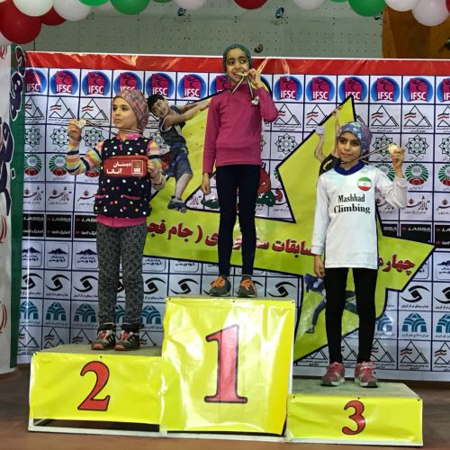نتایج چهارمین دوره مسابقات سنگ‌نوردی جام فجر رده سنی نونهالان ـ نوجوانان بخش دختران