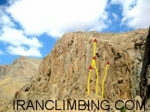 گشايش دو مسیر بلند بر ديواره هرگلان شهرستان عجبشیر