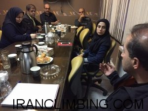 جلسه بررسی مسابقات سنگنوردی دهه مبارک فجر در همدان